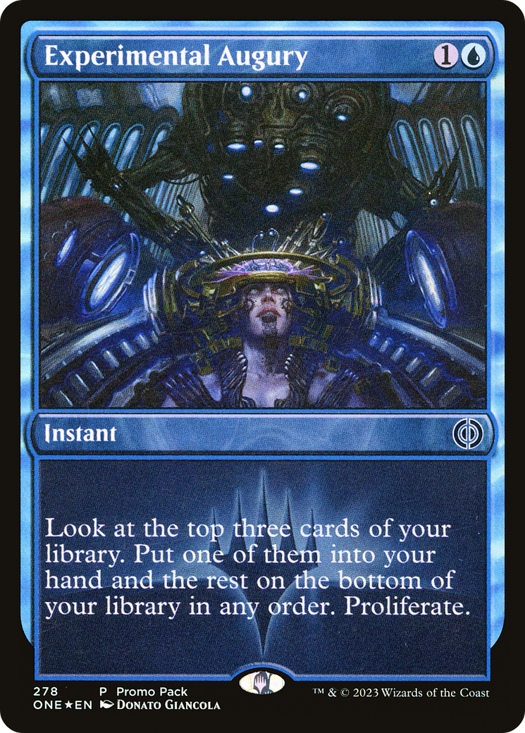 Experimental Augury (Promo Pack) [Phyrexia: All Will Be One Promos] - Destination Retro