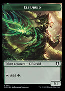 The Monarch // Elf Druid Double-Sided Token [Commander Masters Tokens] - Destination Retro