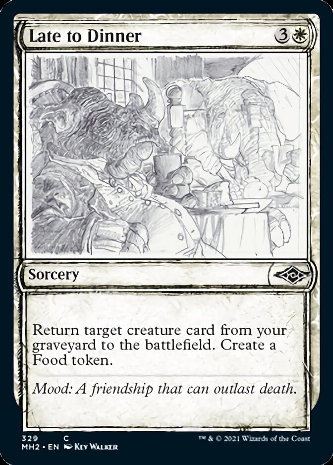 Late to Dinner (Sketch) [Modern Horizons 2] - Destination Retro