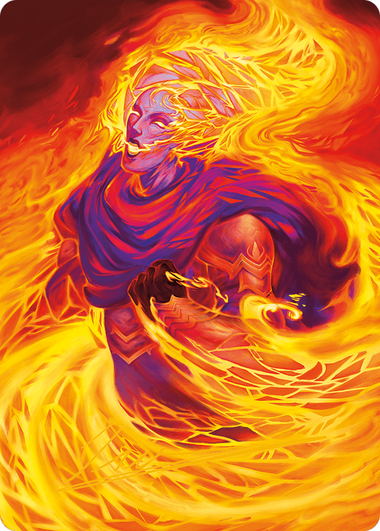 Flare of Duplication Art Card (Gold-Stamped Signature) [Modern Horizons 3 Art Series] - Destination Retro