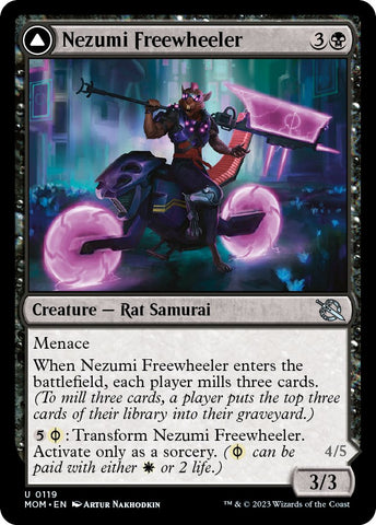 Nezumi Freewheeler // Hideous Fleshwheeler [March of the Machine] - Destination Retro