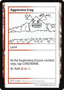 Aggressive Crag (2021 Edition) [Mystery Booster Playtest Cards] - Destination Retro