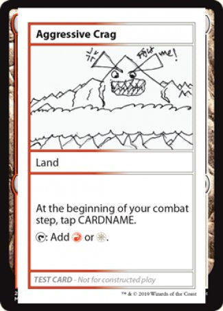 Aggressive Crag (2021 Edition) [Mystery Booster Playtest Cards] - Destination Retro
