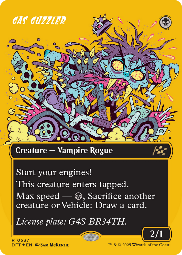 Gas Guzzler (Borderless) (First-Place Foil) [Aetherdrift] - Destination Retro