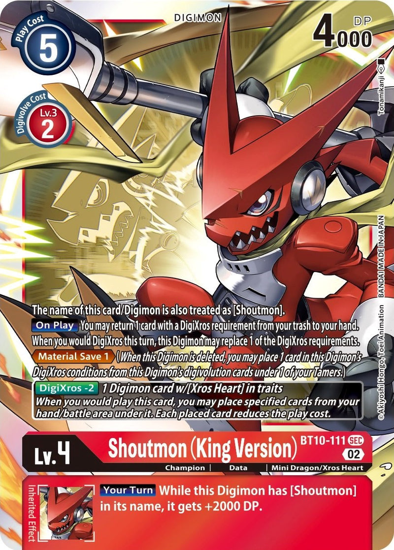 Shoutmon (King Version) [BT10-111] [Xros Encounter] - Destination Retro