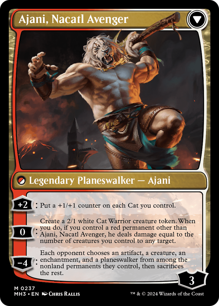 Ajani, Nacatl Pariah // Ajani, Nacatl Avenger [Modern Horizons 3] - Destination Retro
