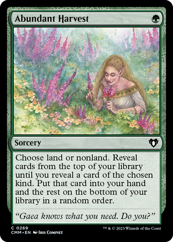 Abundant Harvest [Commander Masters] - Destination Retro