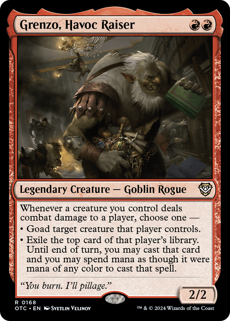 Grenzo, Havoc Raiser [Outlaws of Thunder Junction Commander] - Destination Retro