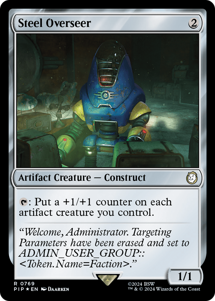Steel Overseer (Surge Foil) [Fallout] - Destination Retro