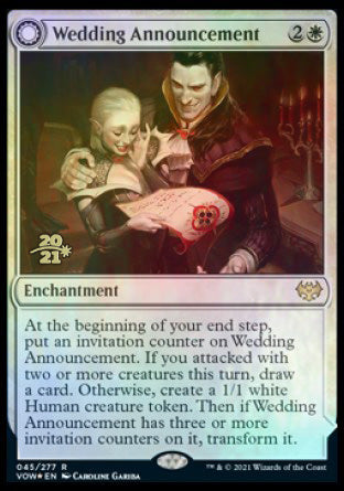 Wedding Announcement // Wedding Festivity [Innistrad: Crimson Vow Prerelease Promos] - Destination Retro