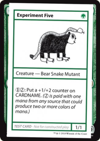 Experiment Five (2021 Edition) [Mystery Booster Playtest Cards] - Destination Retro