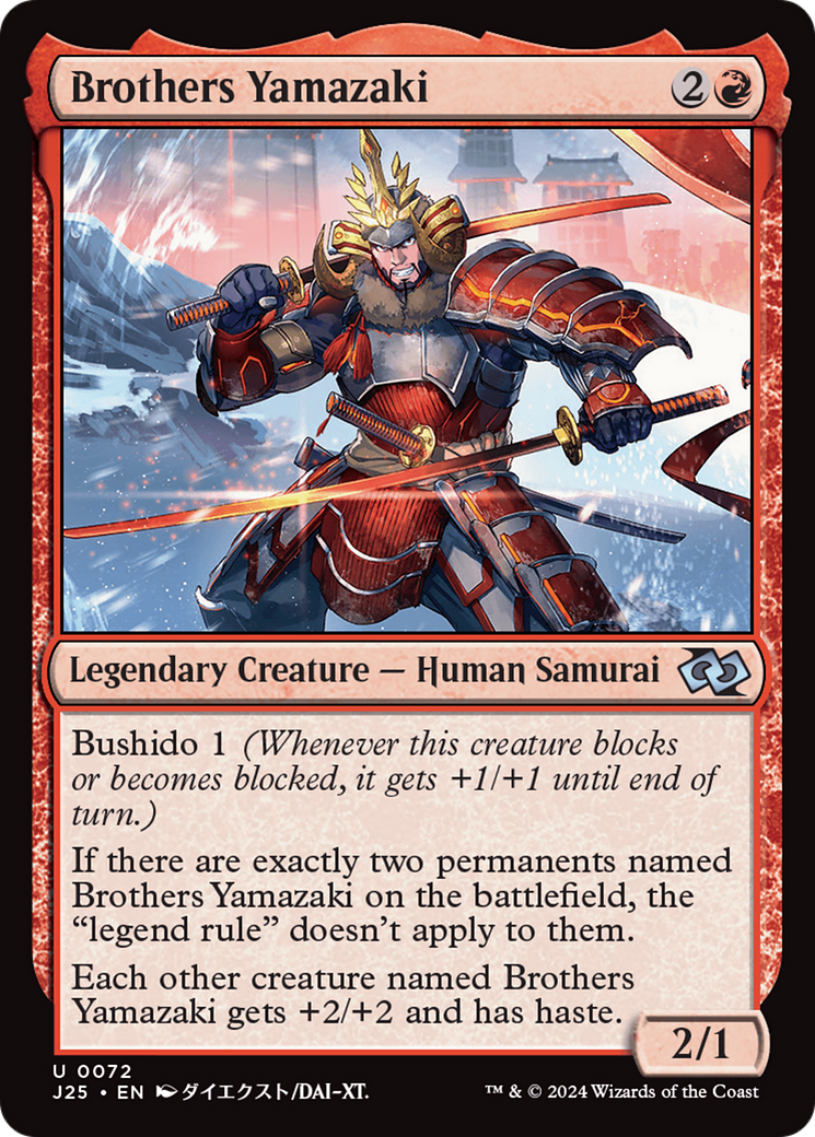 Brothers Yamazaki (72 Swords) (Anime) [Foundations Jumpstart] - Destination Retro