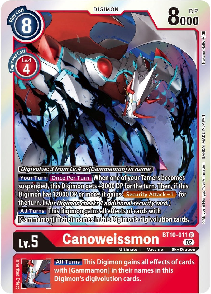 Canoweissmon [BT10-011] [Xros Encounter] - Destination Retro