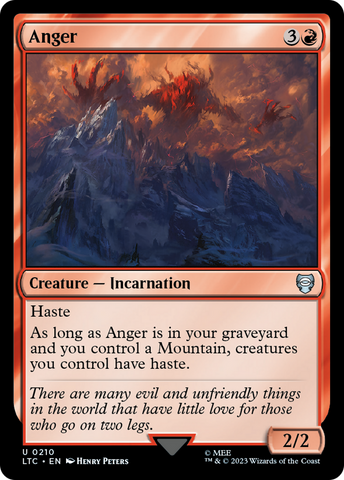 Anger [The Lord of the Rings: Tales of Middle-Earth Commander] - Destination Retro