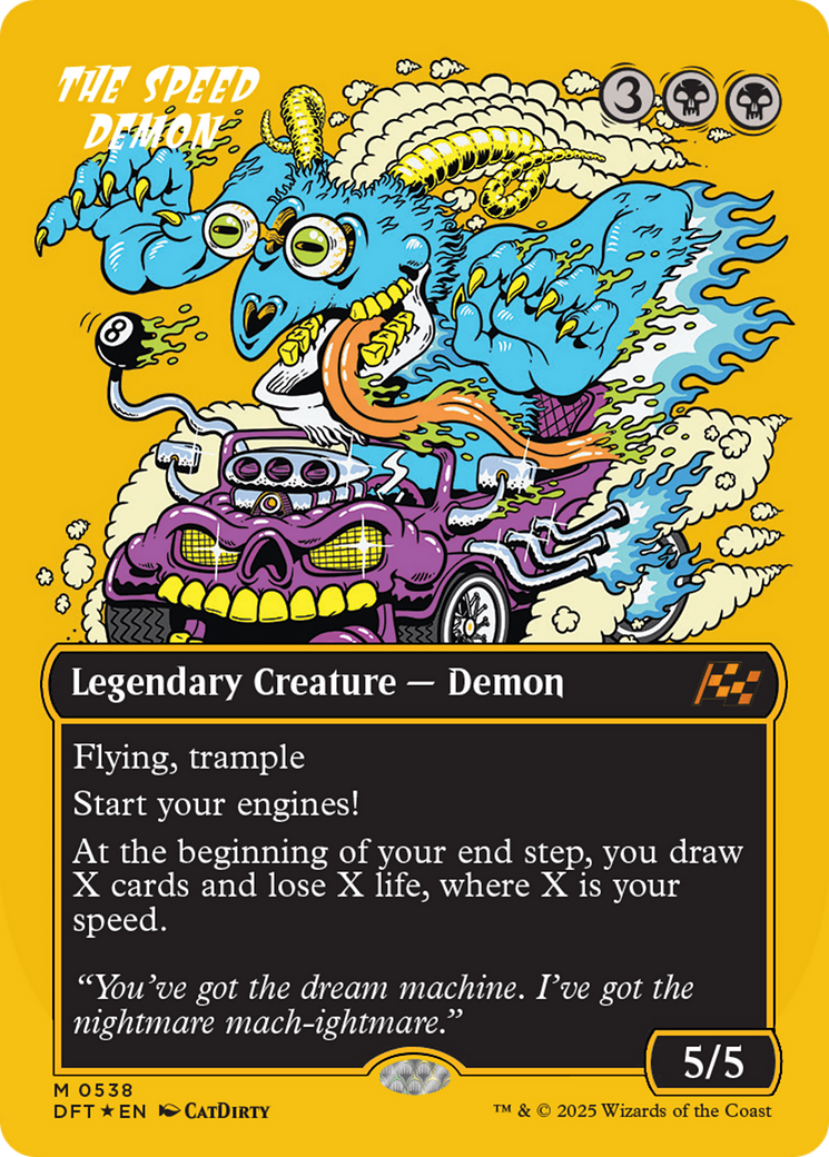 The Speed Demon (Borderless) (First-Place Foil) [Aetherdrift] - Destination Retro