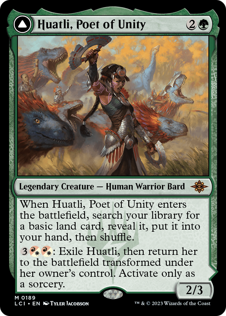 Huatli, Poet of Unity // Roar of the Fifth People [The Lost Caverns of Ixalan] - Destination Retro