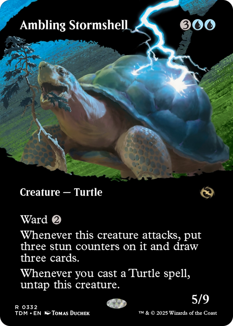 Ambling Stormshell (Borderless) [Tarkir: Dragonstorm] - Destination Retro