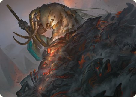 Against All Odds Art Card [Phyrexia: All Will Be One Art Series] - Destination Retro