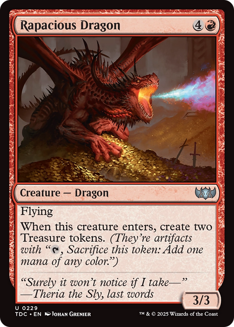 Rapacious Dragon [Tarkir: Dragonstorm Commander] - Destination Retro