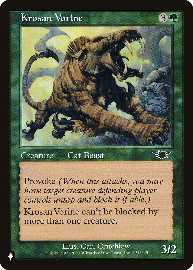 Krosan Vorine [The List] - Destination Retro