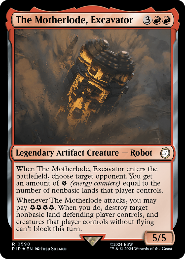 The Motherlode, Excavator (Surge Foil) [Fallout] - Destination Retro