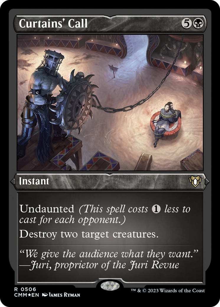 Curtains' Call (Foil Etched) [Commander Masters] - Destination Retro
