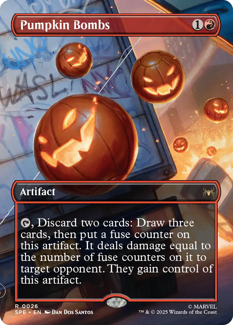 Pumpkin Bombs (Borderless) [Marvel's Spider-Man: Eternal-Legal] - Destination Retro