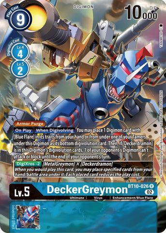 DeckerGreymon [BT10-026] (Alternate Art) [Xros Encounter] - Destination Retro