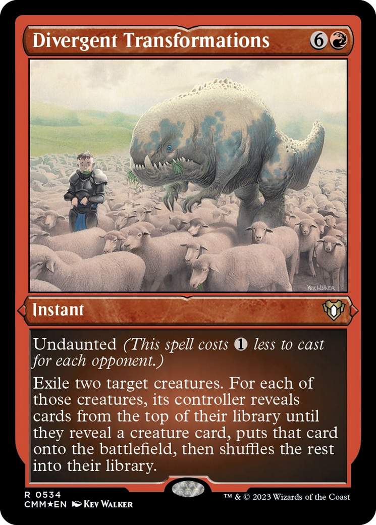 Divergent Transformations (Foil Etched) [Commander Masters] - Destination Retro