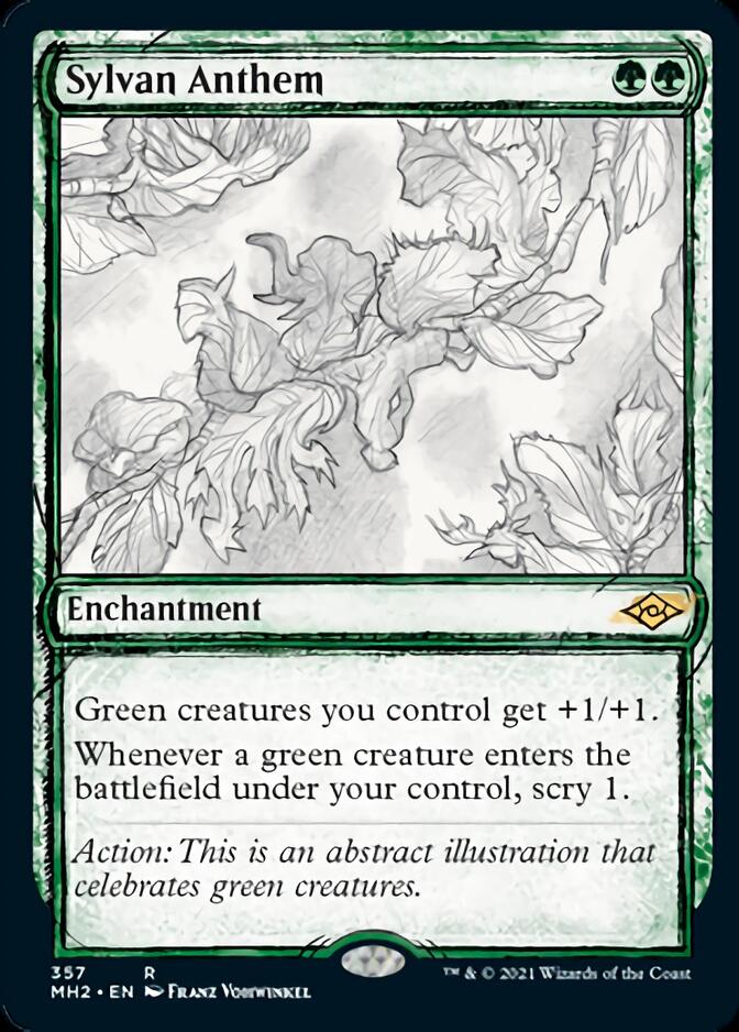 Sylvan Anthem (Sketch) [Modern Horizons 2] - Destination Retro
