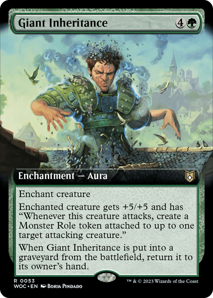 Giant Inheritance (Extended Art) [Wilds of Eldraine Commander] - Destination Retro