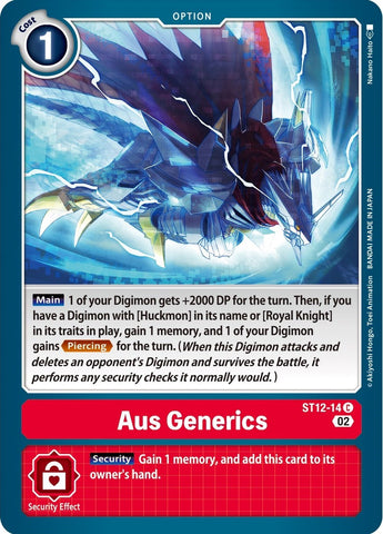Aus Generics [ST12-14] [Starter Deck: Jesmon] - Destination Retro