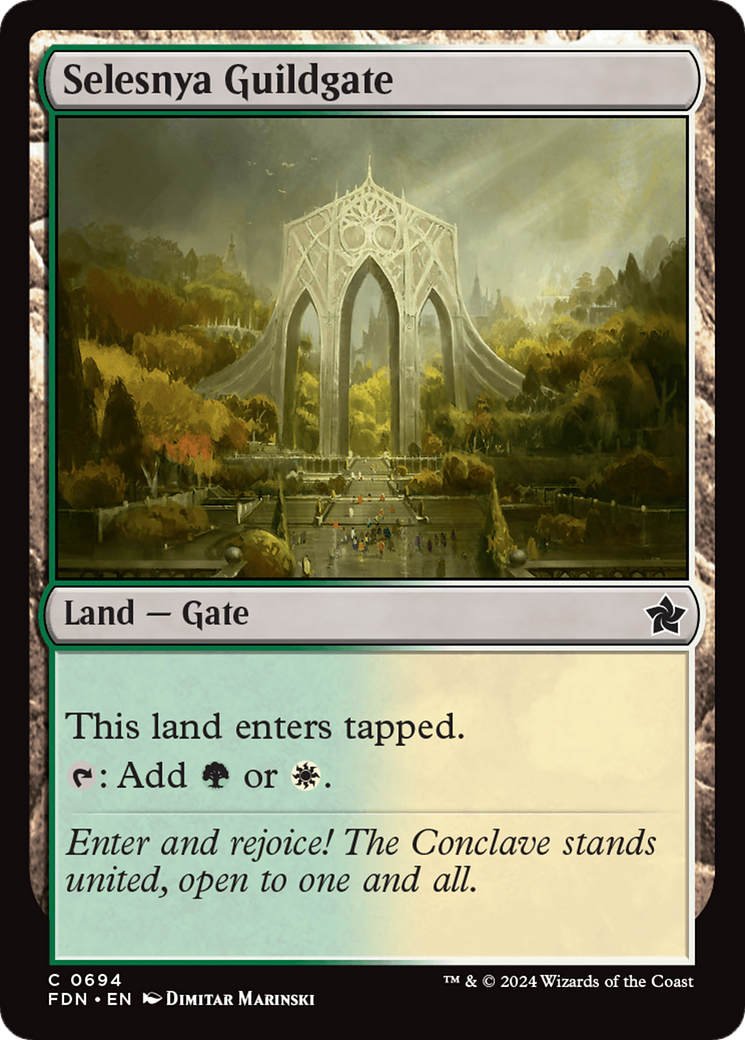 Selesnya Guildgate [Foundations] - Destination Retro