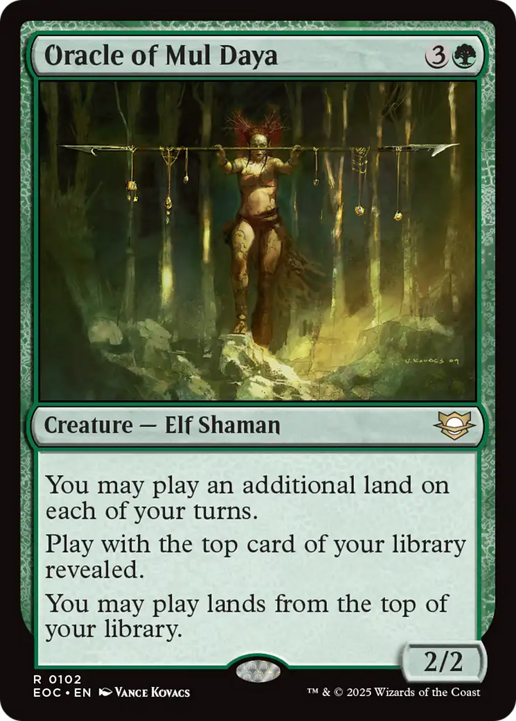 Oracle of Mul Daya [Edge of Eternities Commander] - Destination Retro