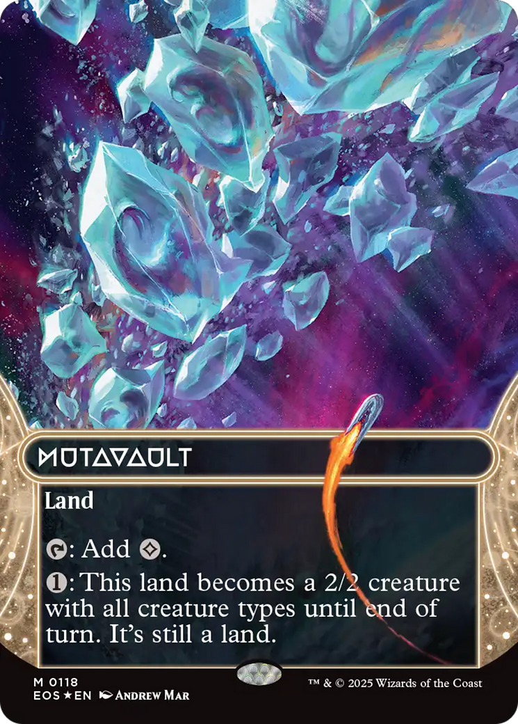 Mutavault (0118) (Borderless) (Galaxy Foil) [Edge of Eternities: Stellar Sights] - Destination Retro