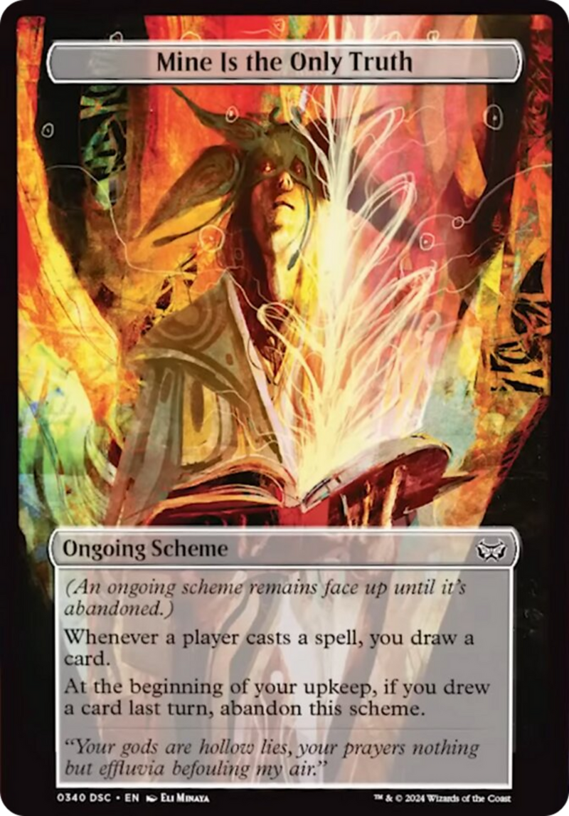 Mine Is The Only Truth (Full Art) [Duskmourn: Archenemy] - Destination Retro