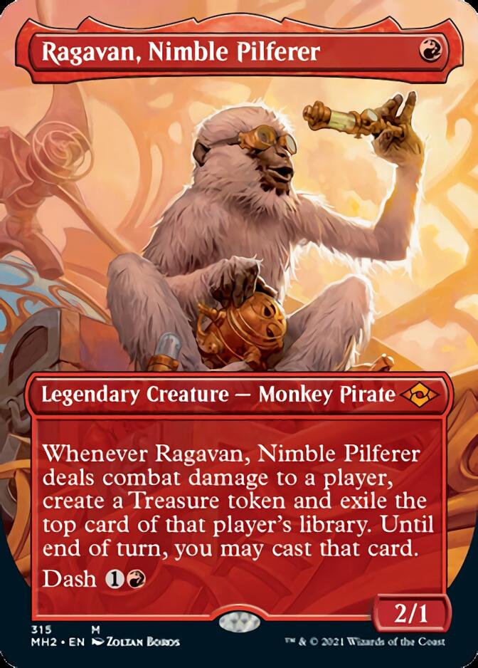 Ragavan, Nimble Pilferer (Borderless Alternate Art) [Modern Horizons 2] - Destination Retro