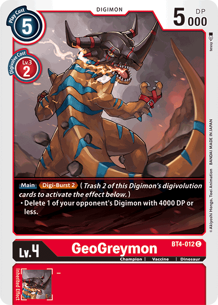 GeoGreymon [BT4-012] [Great Legend] - Destination Retro