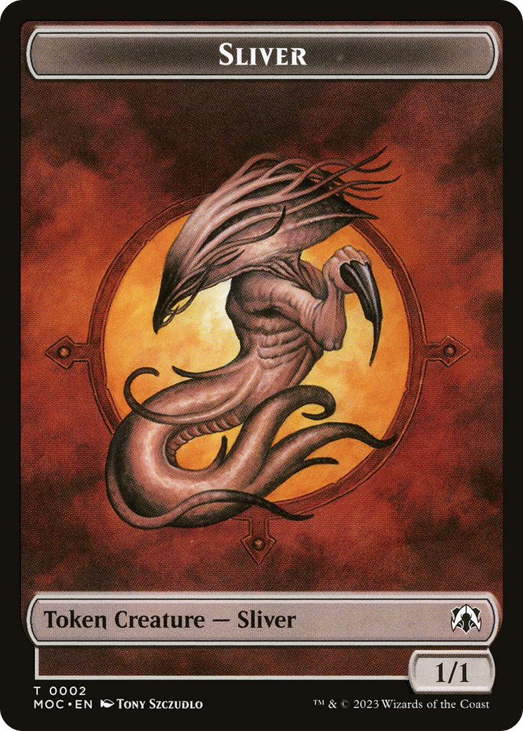 Saproling // Sliver Double-Sided Token [The List] - Destination Retro
