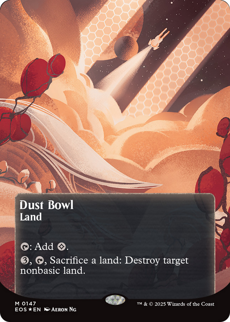 Dust Bowl (0057) (Borderless) (Galaxy Foil) [Edge of Eternities: Stellar Sights] - Destination Retro