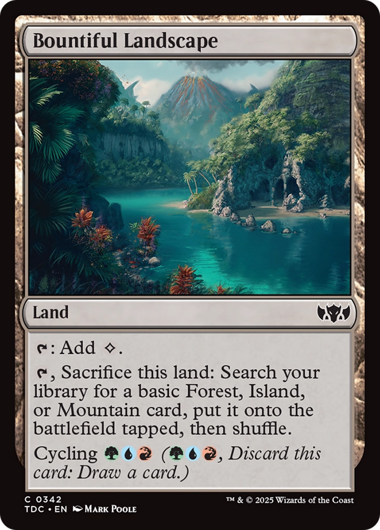 Bountiful Landscape [Tarkir: Dragonstorm Commander] - Destination Retro