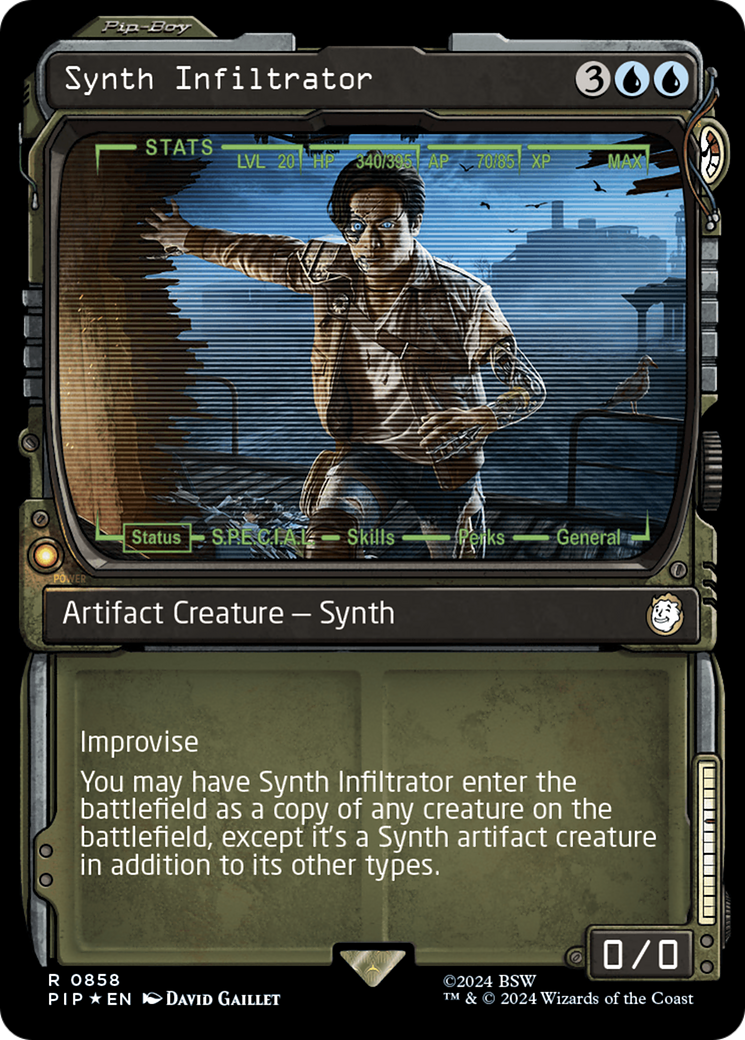 Synth Infiltrator (Showcase) (Surge Foil) [Fallout] - Destination Retro