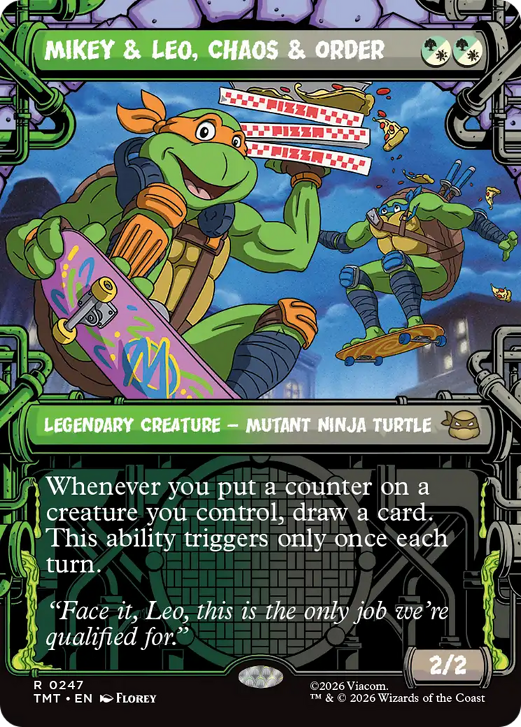 Mikey & Leo, Chaos & Order (Showcase) [Teenage Mutant Ninja Turtles] - Destination Retro