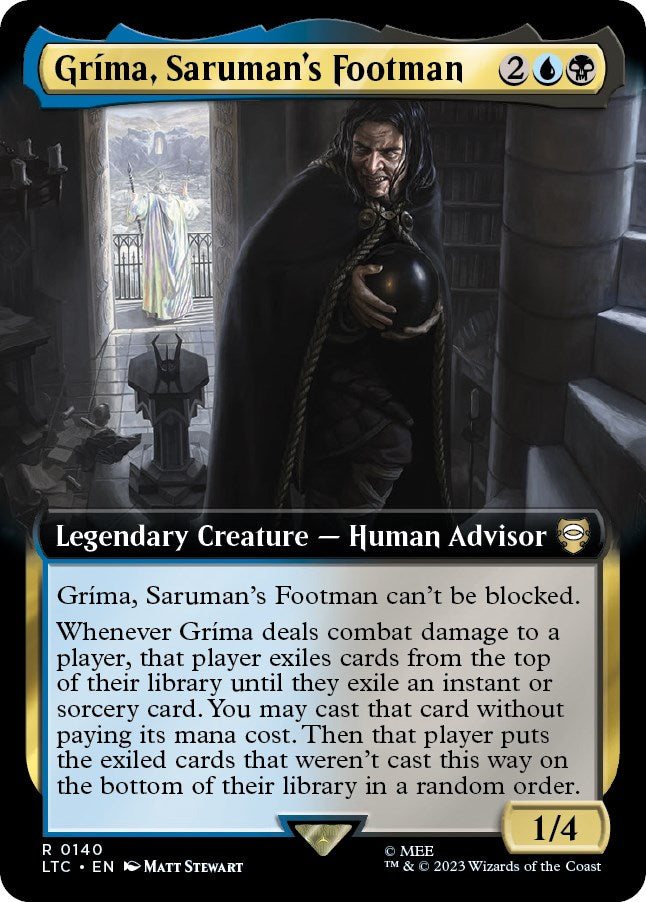 Grima, Saruman's Footman (Extended Art) [The Lord of the Rings: Tales of Middle-Earth Commander] - Destination Retro