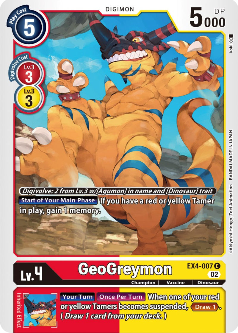 GeoGreymon [EX4-007] [Alternative Being Booster] - Destination Retro