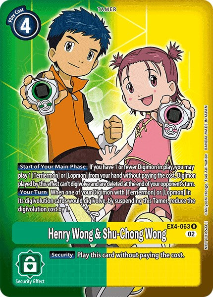 Henry Wong & Shu-Chong Wong [EX4-063] (Alternate Art) [Alternative Being Booster] - Destination Retro