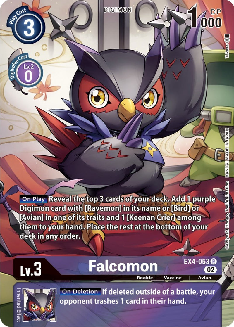 Falcomon [EX4-053] (Alternate Art) [Alternative Being Booster] - Destination Retro
