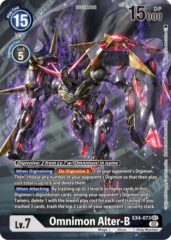 Omnimon Alter-B [EX4-073] (Alternate Art) [Alternative Being Booster] - Destination Retro