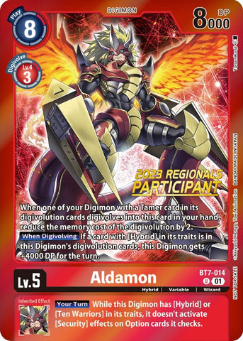 Aldamon [BT7-014] (2023 Regionals Participant) [Next Adventure Promos] - Destination Retro