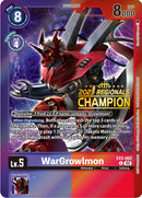 WarGrowlmon [EX3-062] (2023 Regionals Champion) [Draconic Roar Promos] - Destination Retro
